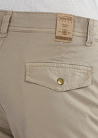 Men's Slim Fit Stretch Beige Cargo