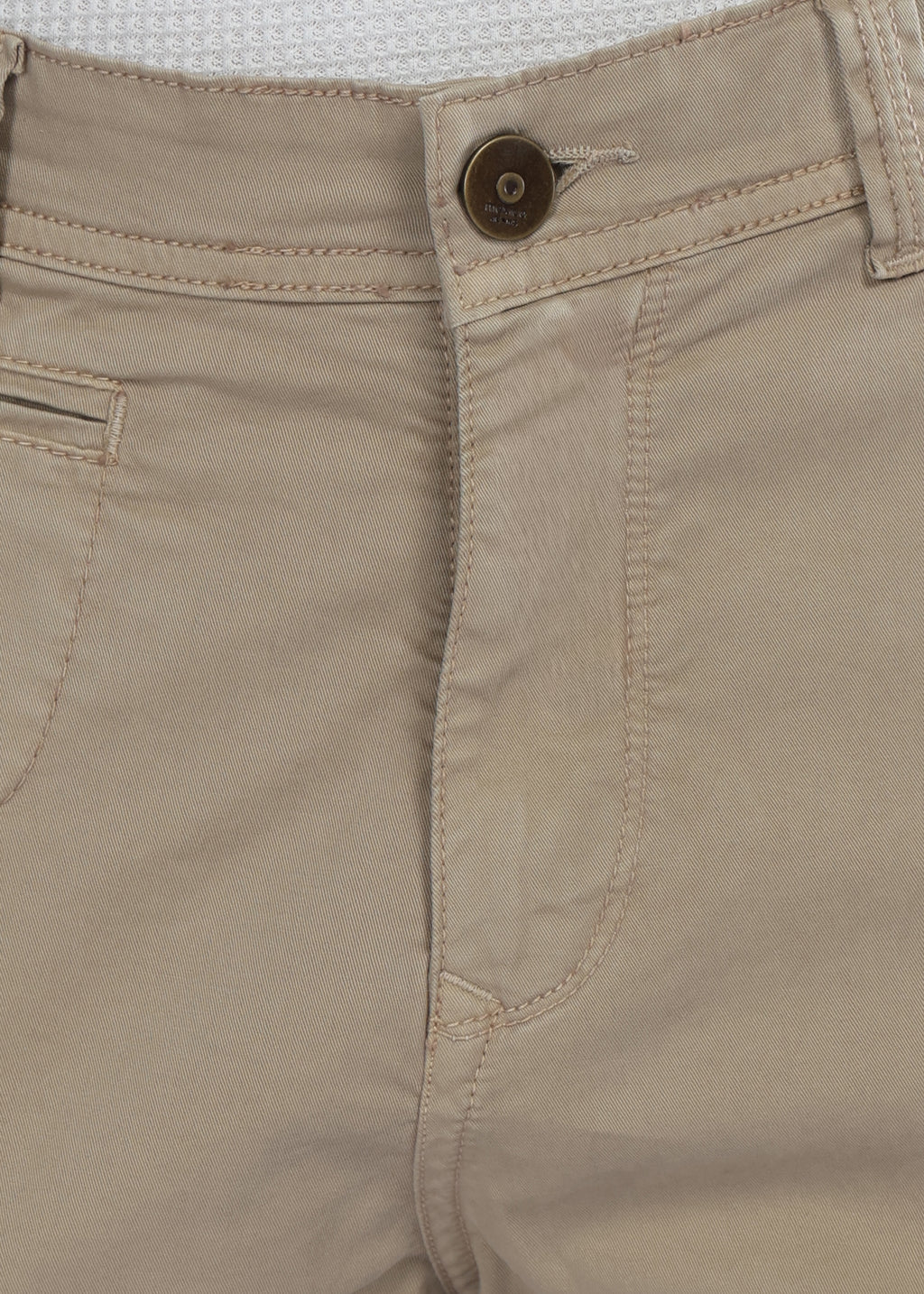 Men's Slim Fit Stretch Beige Cargo