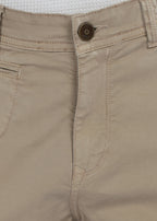 Men's Slim Fit Stretch Beige Cargo
