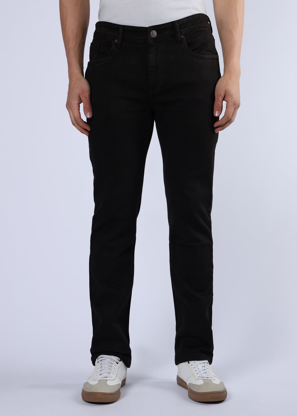 Men's Everyday Comfort Fit Stretch Dark Brown Jeans