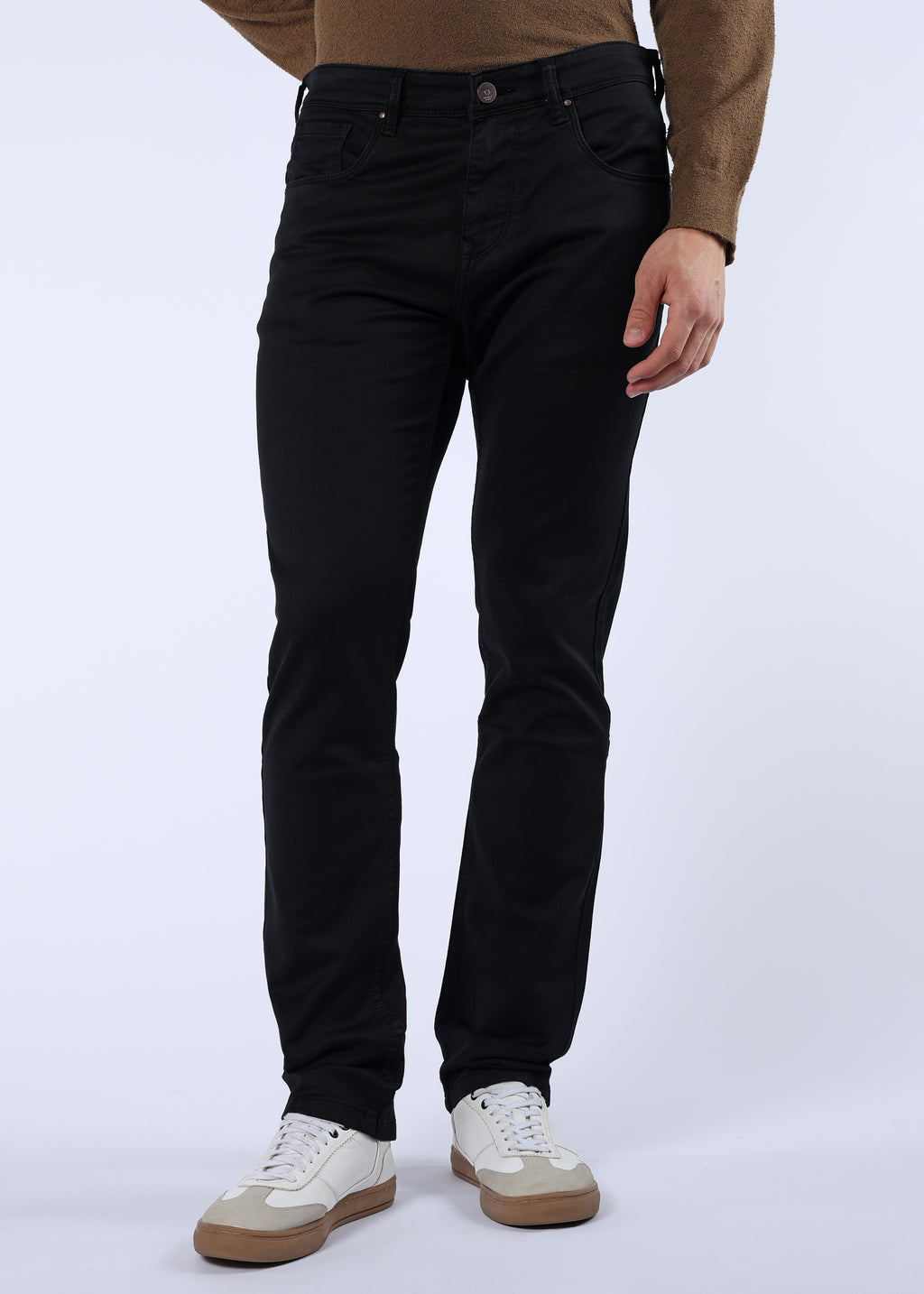 Men's Classic Slim Fit Stretch Black Jeans
