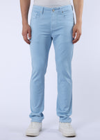 Men's Classic Slim Fit Stretch Light Blue Jeans