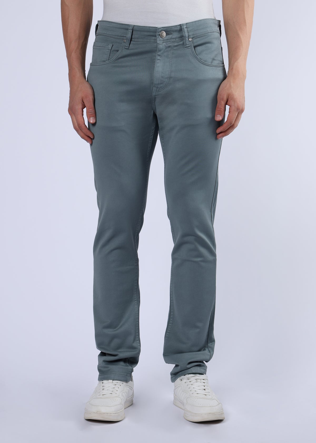 Men's Classic Slim Fit Stretch Med Grey Jeans