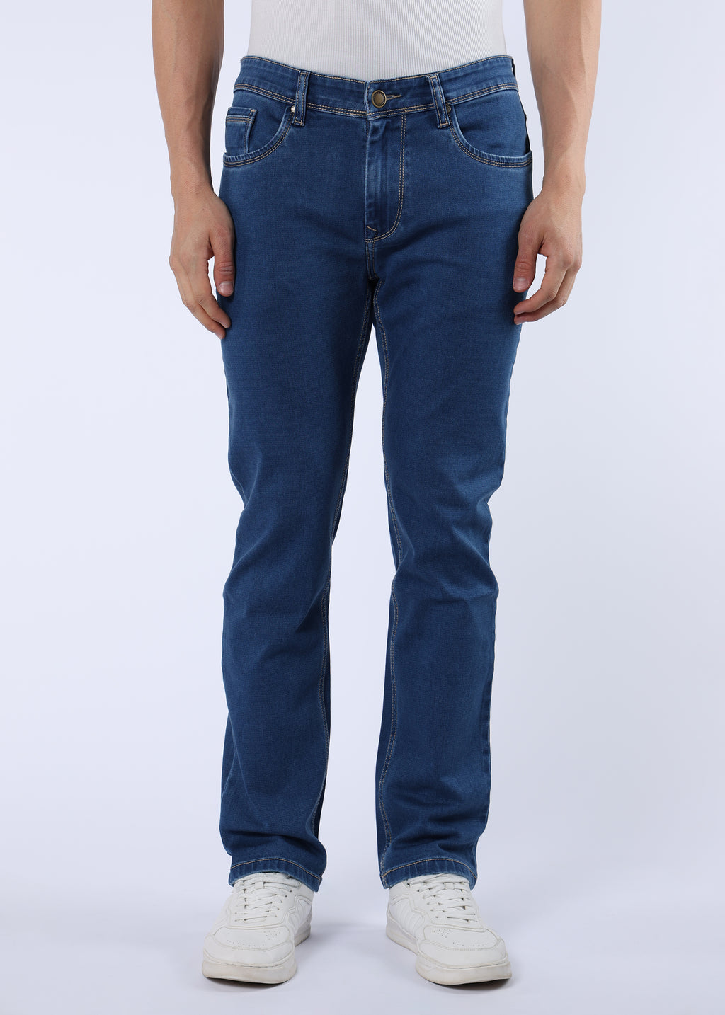 Men's Everyday Comfort Fit Stretch Indigo Jeans