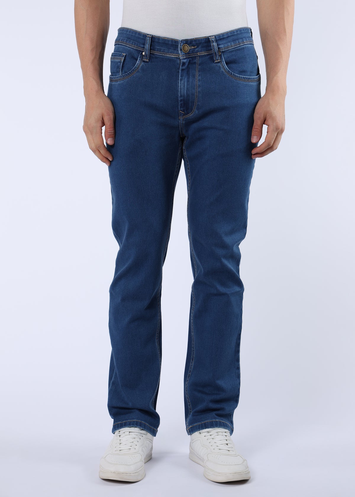 Men's Everyday Comfort Fit Stretch Indigo Jeans