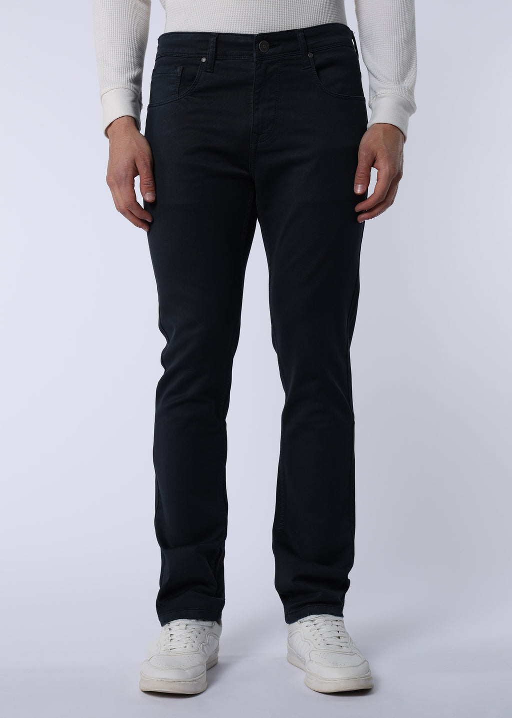 Men's Classic Slim Fit Stretch Dark Grey Jeans