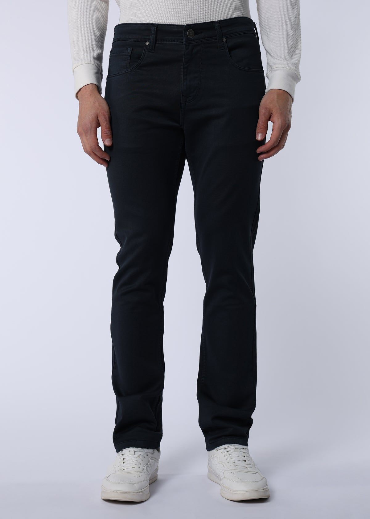 Men's Classic Slim Fit Stretch Dark Grey Jeans