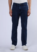 Men's Everyday Comfort Fit Stretch Dark Blue Jeans