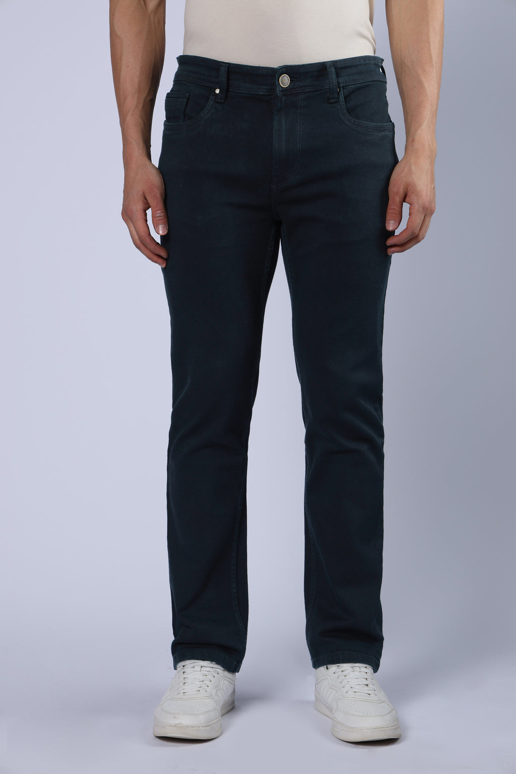 Men's Everyday Comfort Fit Stretch Dark Teal Jeans