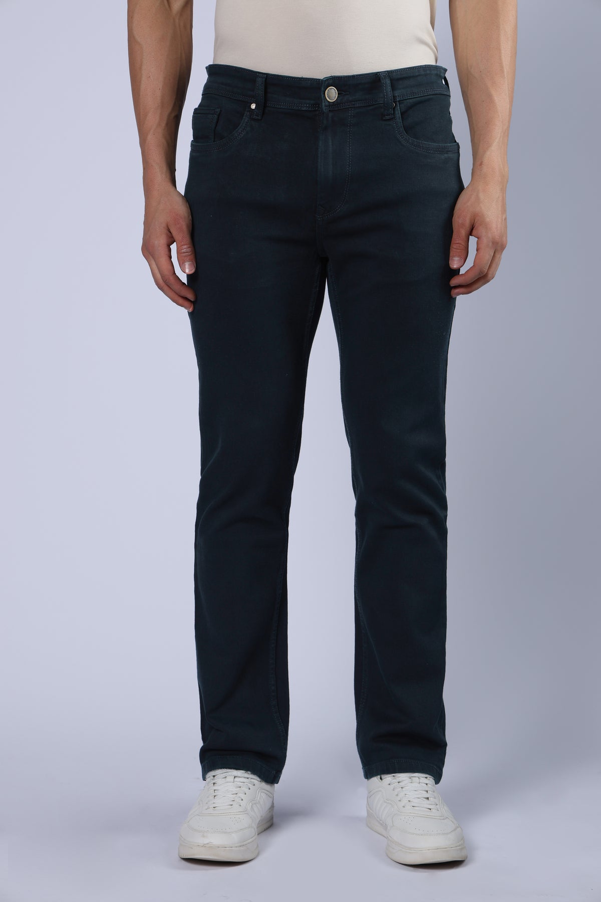 Men's Everyday Comfort Fit Stretch Dark Teal Jeans
