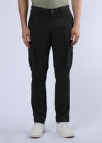 Men's Slim Fit Stretch Green Cargo