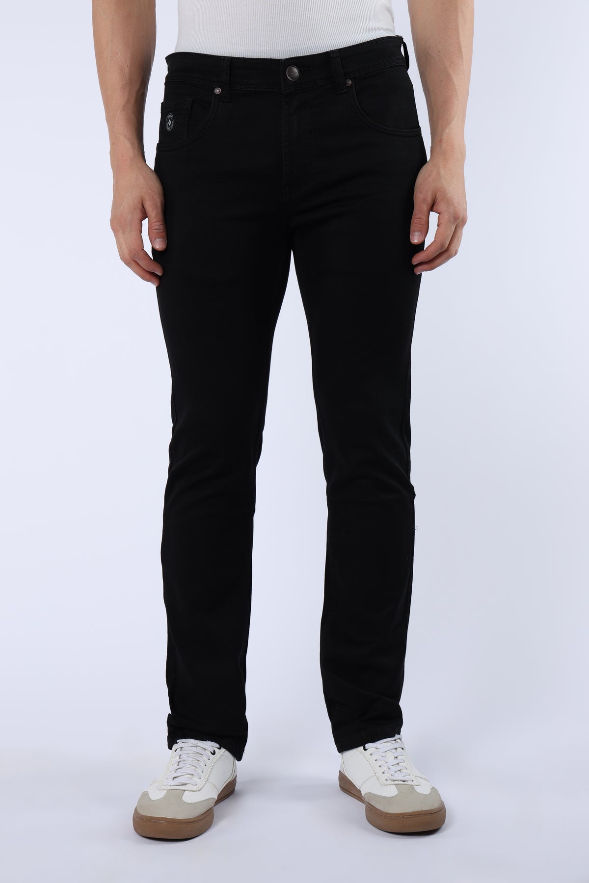 Men's Classic Slim Fit Stretch Black Jeans