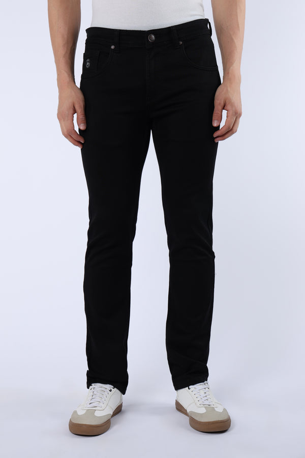 Men's Classic Slim Fit Stretch Black Jeans
