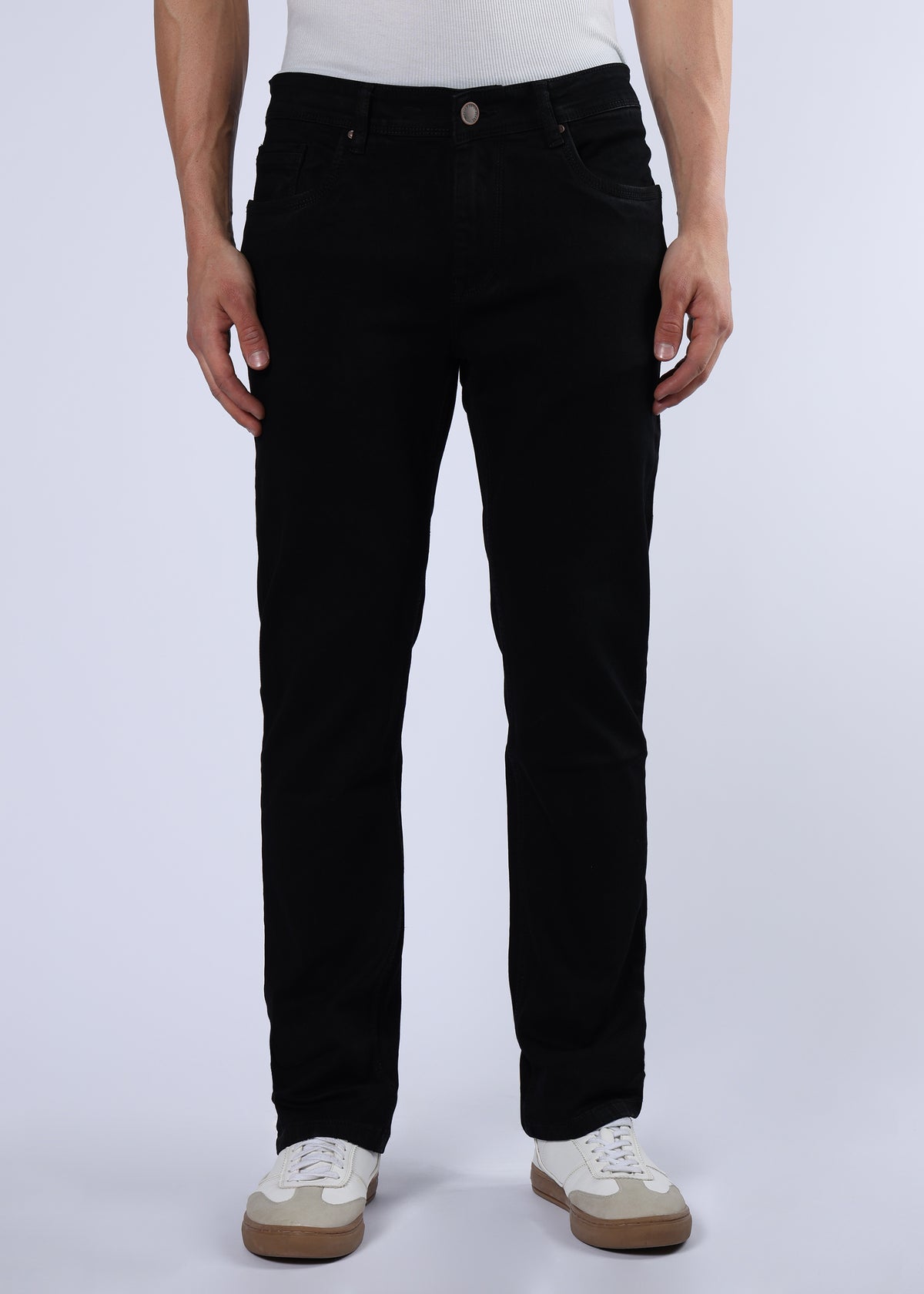 Men's Everyday Comfort Fit Stretch Black Jeans