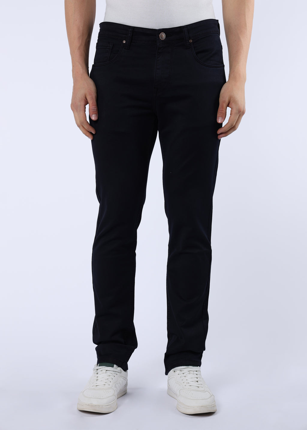 Men's Classic Slim Fit Stretch Dark Indigo Jeans