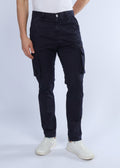 Men's Slim Fit Stretch Dark Blue Cargo