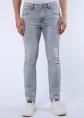 Men's Classic Slim Fit Stretch Light Grey Jeans