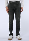 Men's Classic Slim Fit Stretch Charcoal Grey Jeans