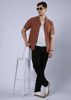 Men's Everyday Comfort Fit Stretch Dark Brown Jeans