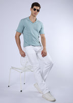 Men's Premium Comfort Fit Stretch White Jeans
