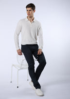 Men's Classic Slim Fit Stretch Dark Grey Jeans