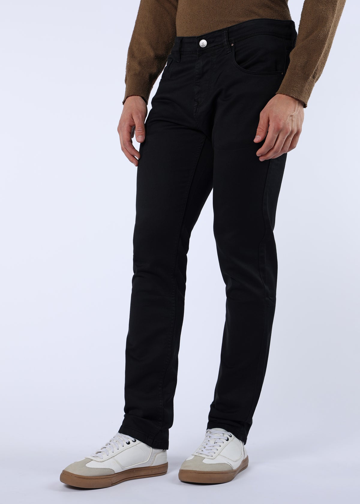 Men's Classic Slim Fit Stretch Black Jeans