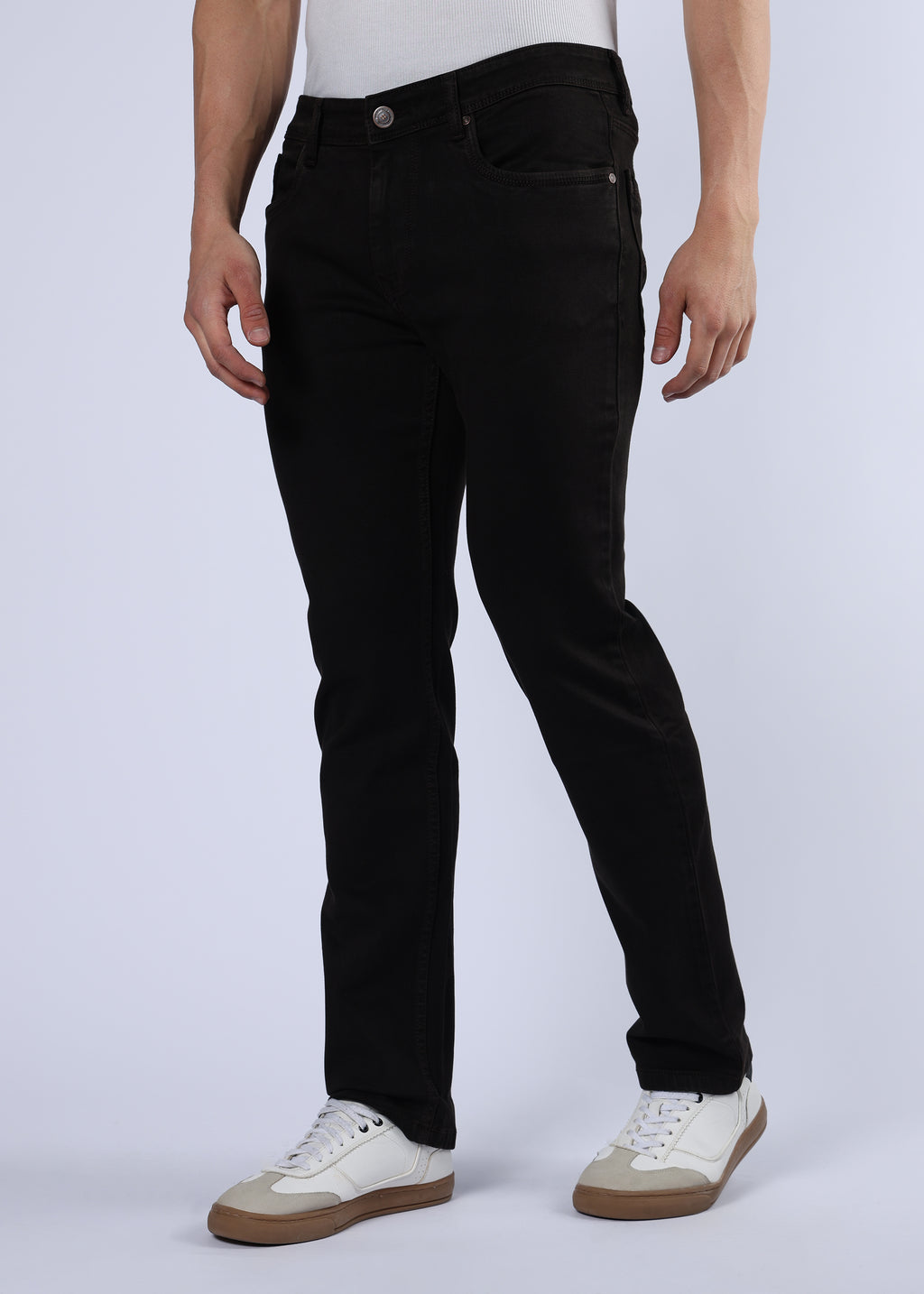 Men's Everyday Comfort Fit Stretch Dark Brown Jeans