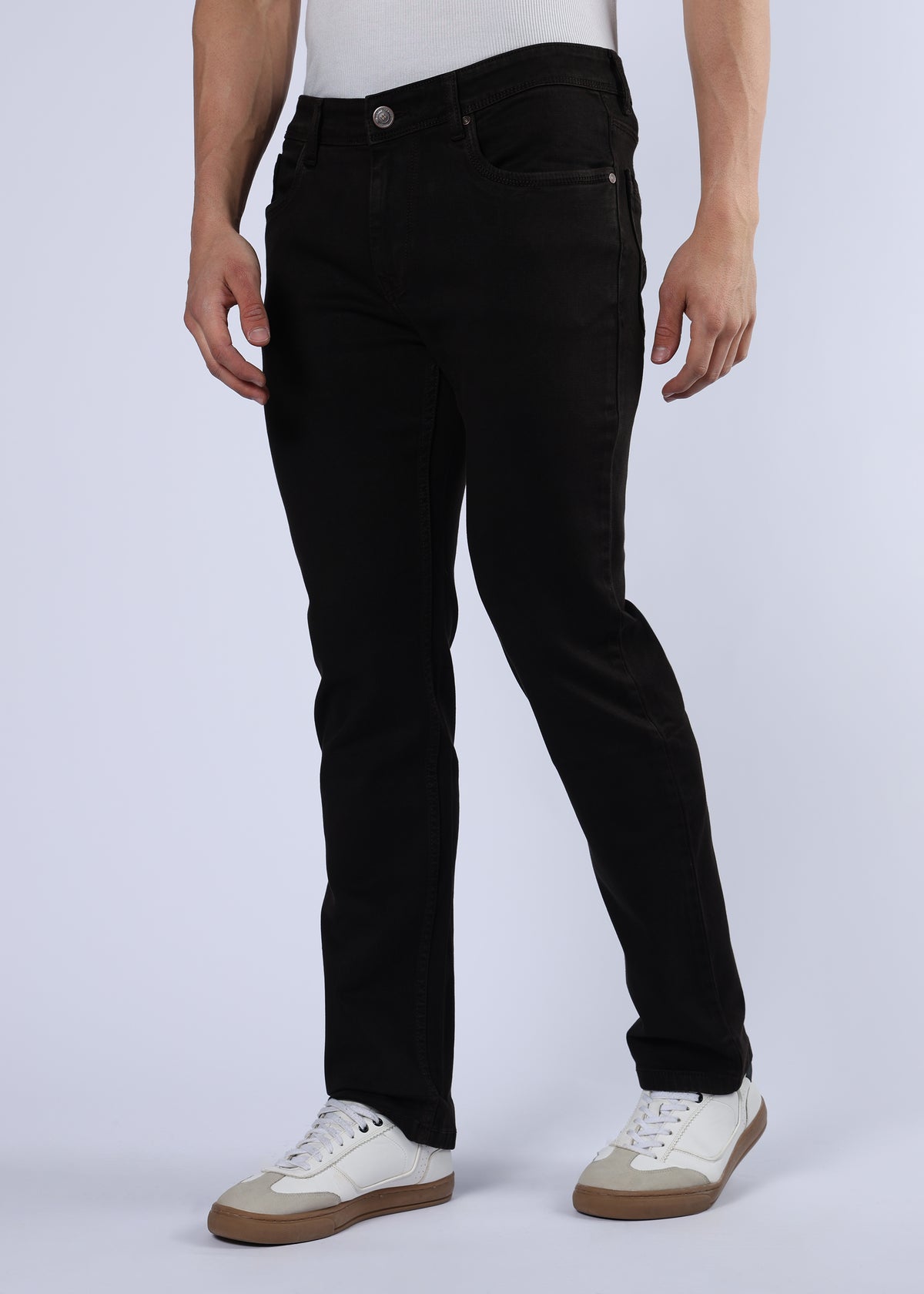 Men's Everyday Comfort Fit Stretch Dark Brown Jeans