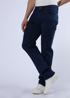 Men's Premium Comfort Fit Stretch Dark Blue Jeans