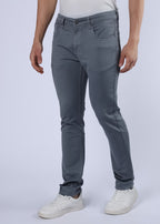 Men's Classic Slim Fit Stretch Grey Jeans