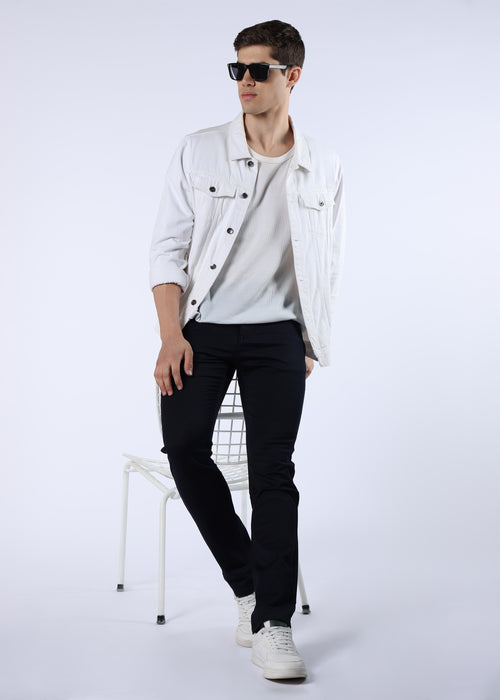Men's Classic Slim Fit Stretch Dark Indigo Jeans