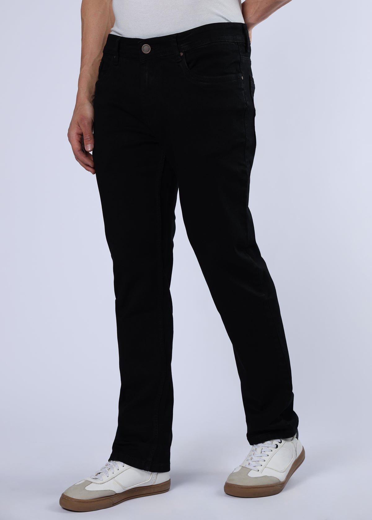 Men's Everyday Comfort Fit Stretch Black Jeans