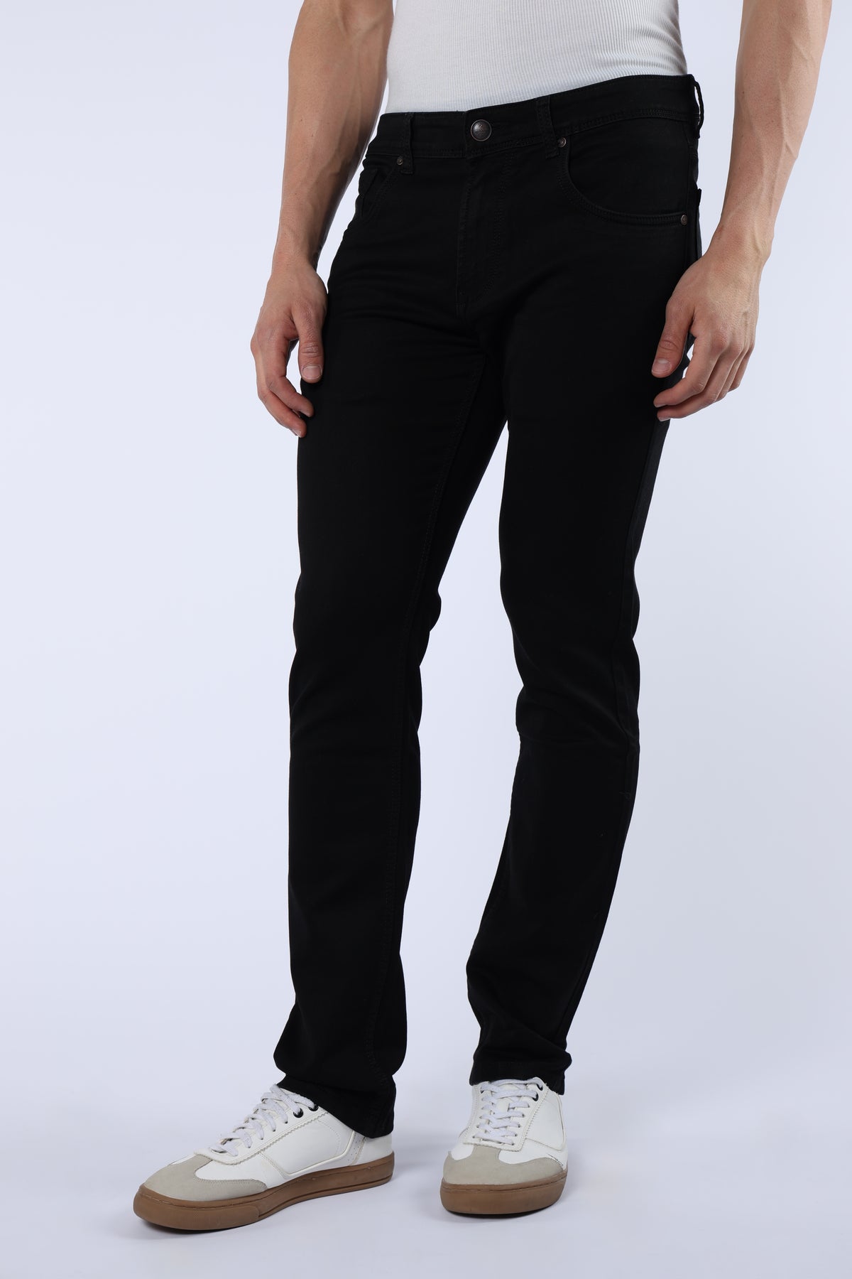 Men's Classic Slim Fit Stretch Black Jeans