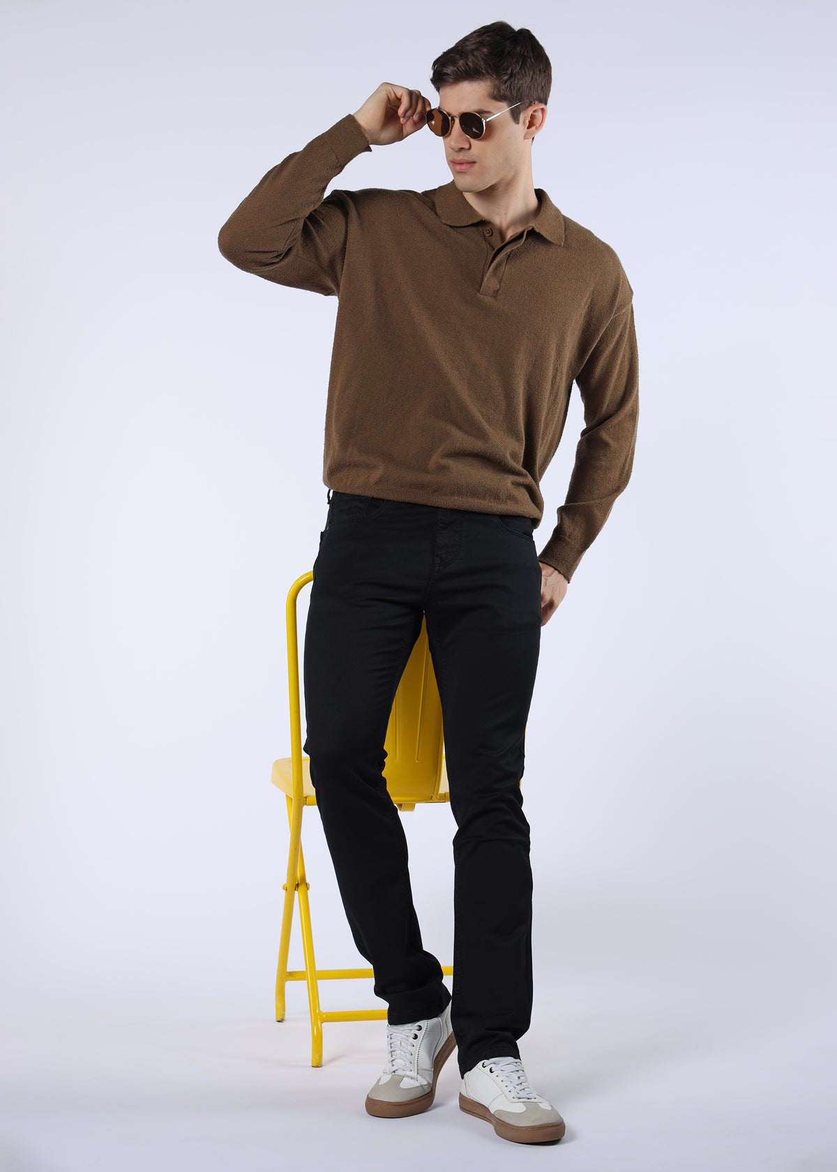 Men's Classic Slim Fit Stretch Black Jeans