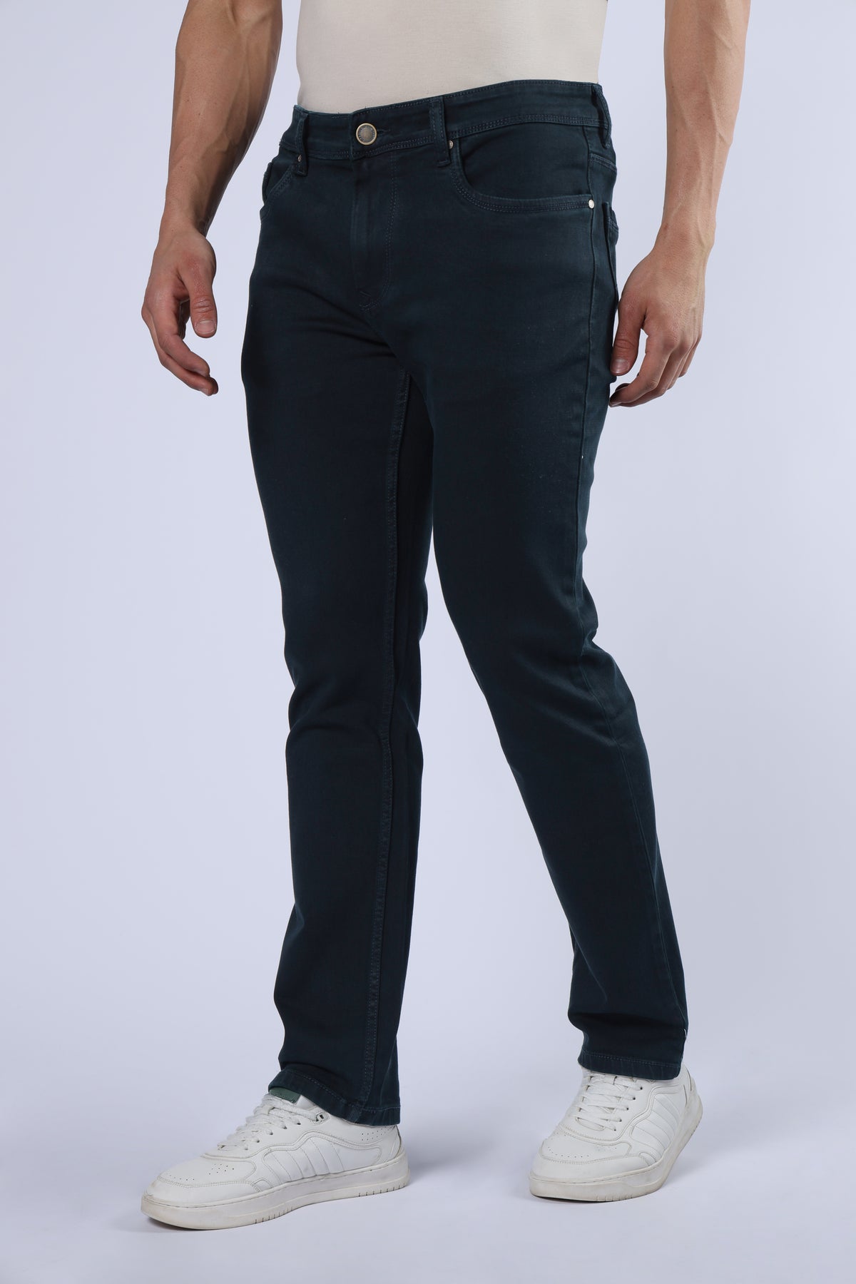 Men's Everyday Comfort Fit Stretch Dark Teal Jeans