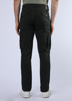 Men's Slim Fit Stretch Green Cargo