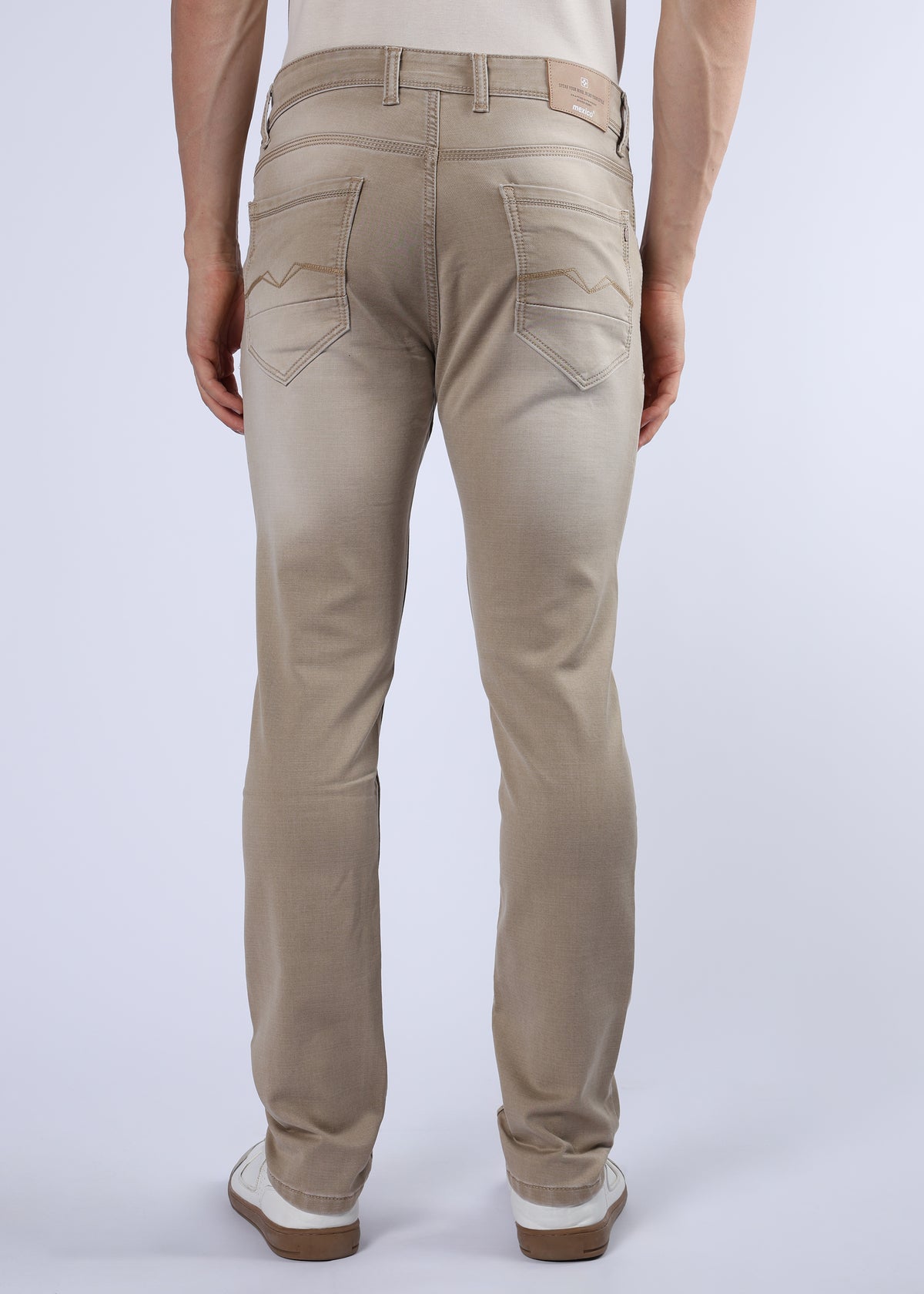 Men's Classic Slim Fit Stretch Khaki Jeans