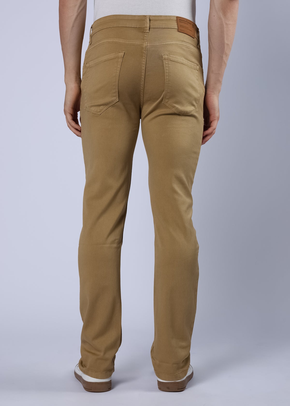 Men's Premium Comfort Fit Stretch Dark Beige Jeans