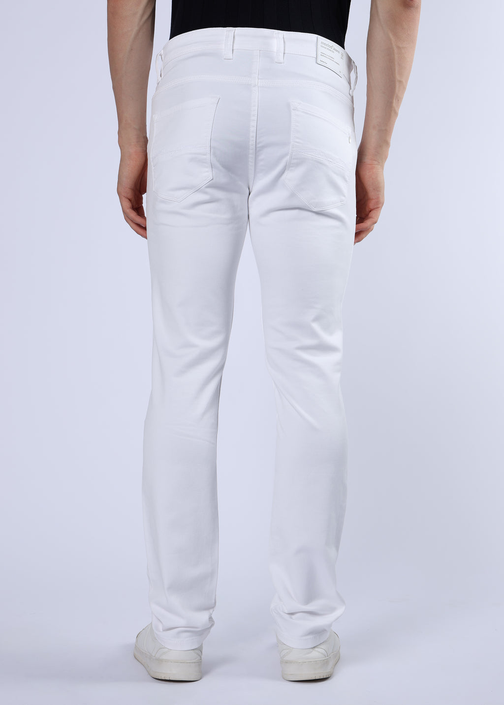 Men's Classic Slim Fit Stretch White Jeans