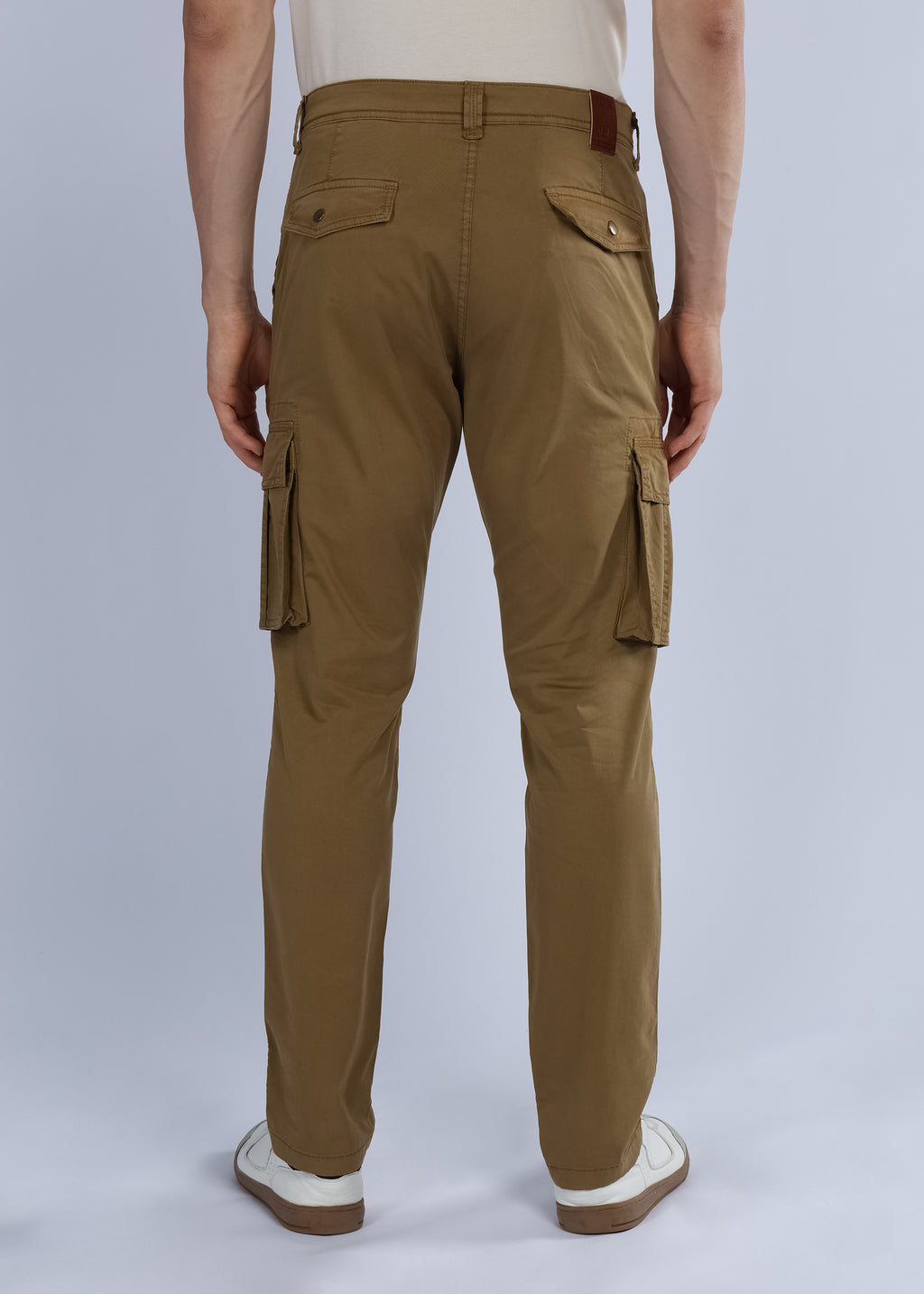 Men's Slim Fit Stretch Dark Beige Cargo
