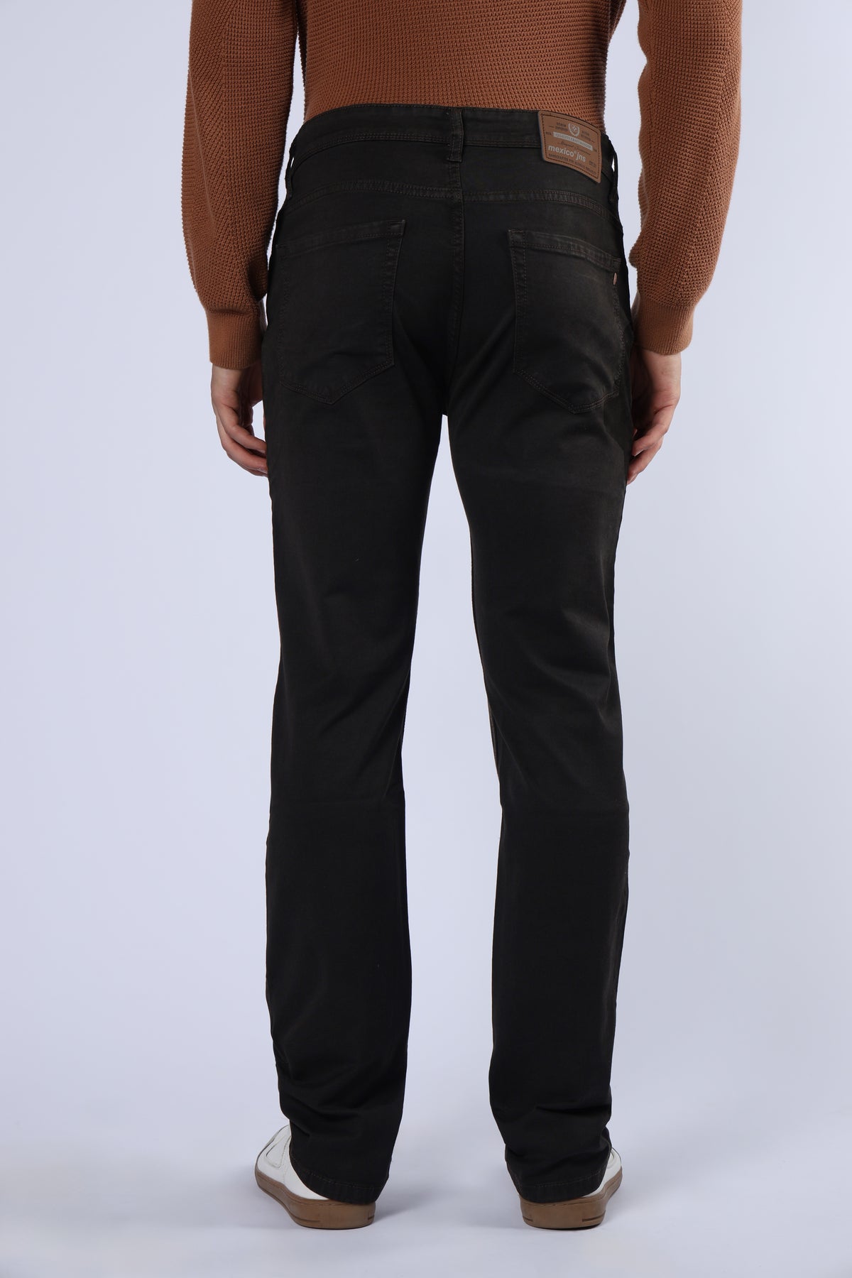 Men's Premium Comfort Fit Stretch Dark Brown Jeans
