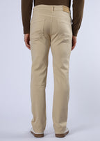 Men's Premium Comfort Fit Stretch Beige Jeans