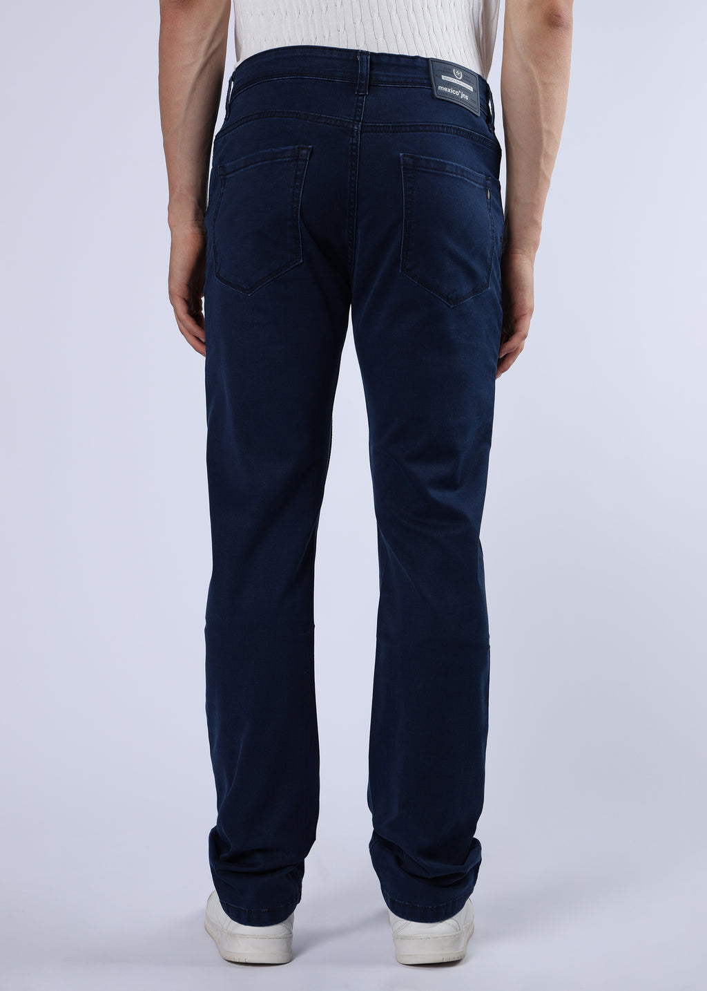 Men's Premium Comfort Fit Stretch Dark Blue Jeans