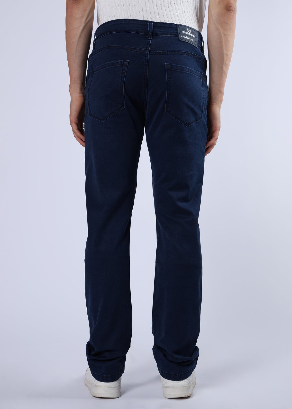 Men's Premium Comfort Fit Stretch Dark Blue Jeans