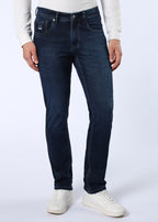 Men's Classic Slim Fit Stretch Dark Indigo Jeans