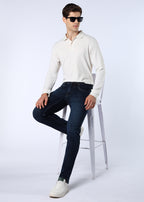 Men's Classic Slim Fit Stretch Dark Indigo Jeans