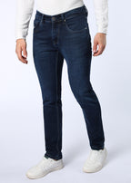 Men's Classic Slim Fit Stretch Dark Indigo Jeans