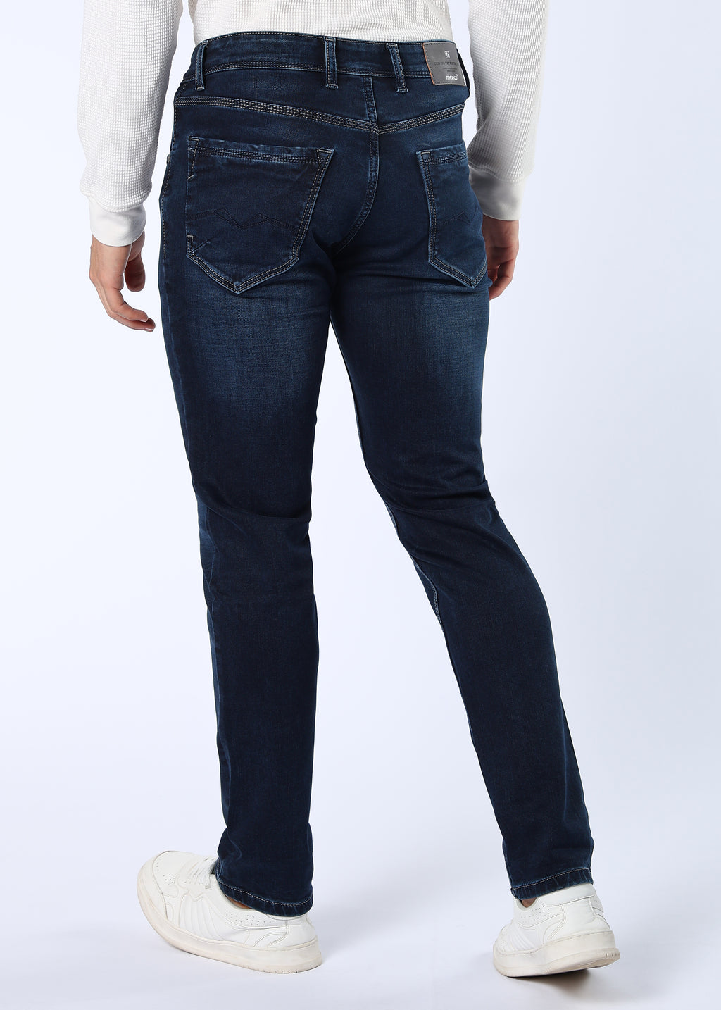 Men's Classic Slim Fit Stretch Dark Indigo Jeans
