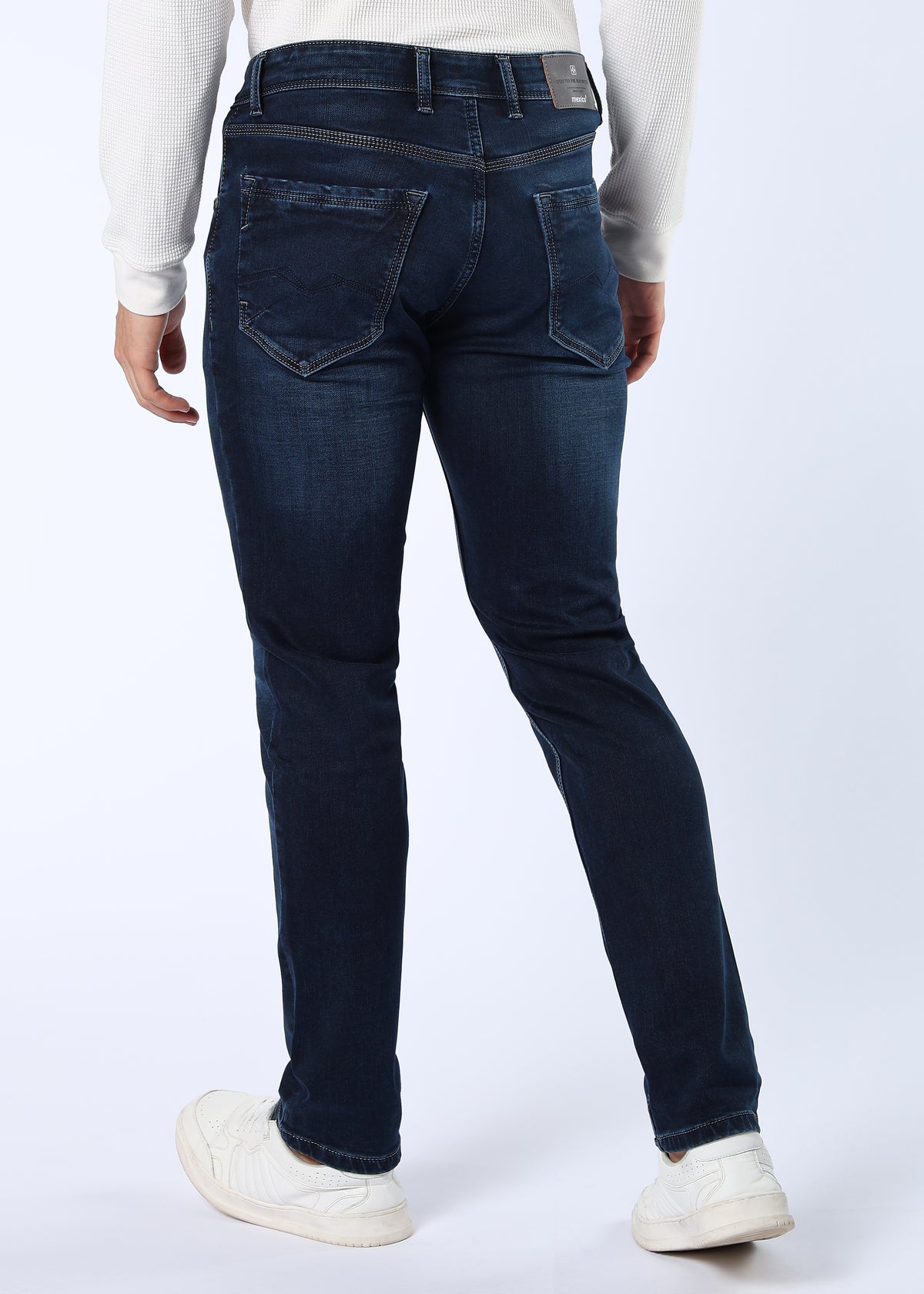 Men's Classic Slim Fit Stretch Dark Indigo Jeans