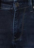 Men's Classic Slim Fit Stretch Dark Indigo Jeans